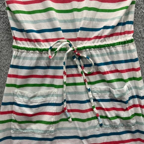 Boden Women's XS Striped Dress Tie Waist Short Sleeves Cotton Blend Casual Fun - Picture 5 of 9